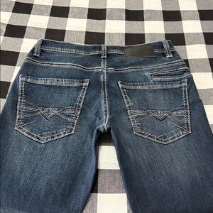 EXC! Buckle BKE Aiden Jeans Men's 28 x 34 Long Tall Stretch Boot Cell Pocket